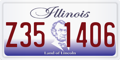 IL license plate Z351406