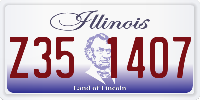 IL license plate Z351407