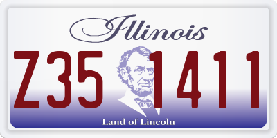 IL license plate Z351411