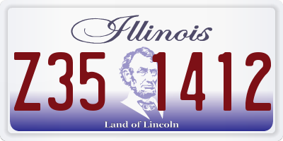 IL license plate Z351412