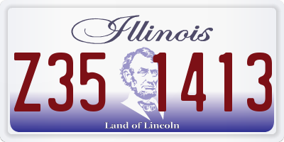 IL license plate Z351413