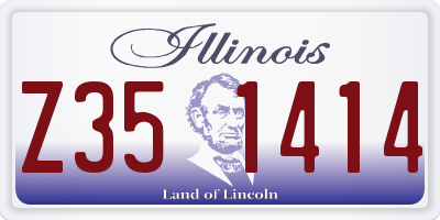 IL license plate Z351414