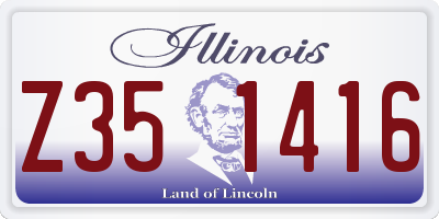 IL license plate Z351416
