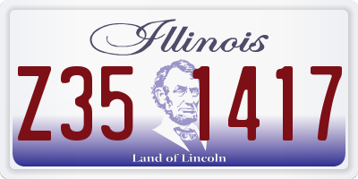 IL license plate Z351417