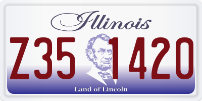 IL license plate Z351420