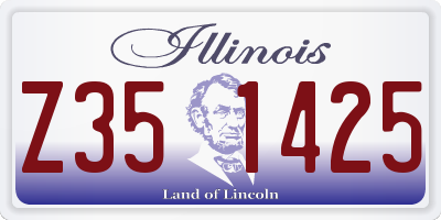 IL license plate Z351425