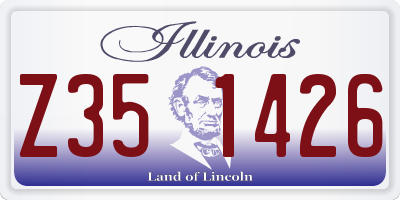 IL license plate Z351426