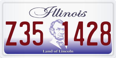 IL license plate Z351428