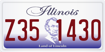 IL license plate Z351430