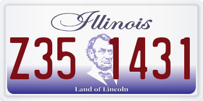 IL license plate Z351431