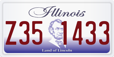 IL license plate Z351433
