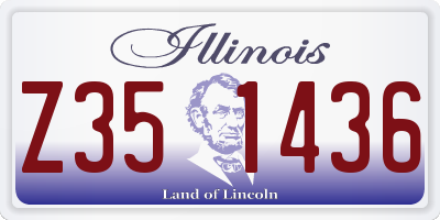 IL license plate Z351436