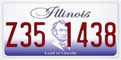 IL license plate Z351438
