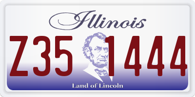 IL license plate Z351444
