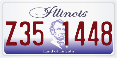 IL license plate Z351448