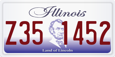 IL license plate Z351452