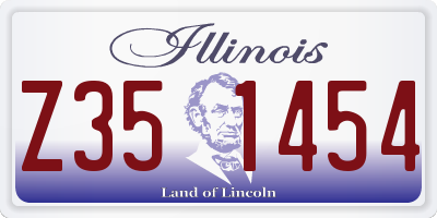 IL license plate Z351454