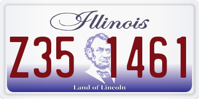IL license plate Z351461