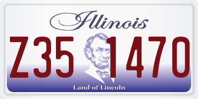 IL license plate Z351470