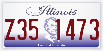 IL license plate Z351473