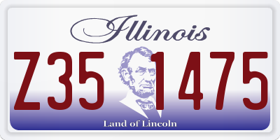 IL license plate Z351475
