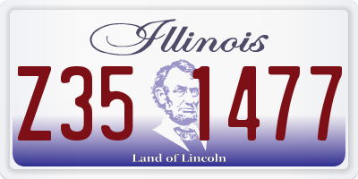 IL license plate Z351477