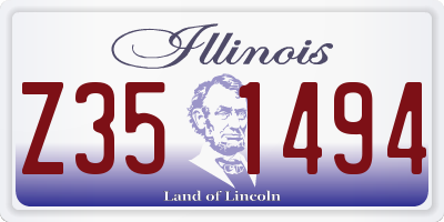 IL license plate Z351494