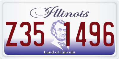 IL license plate Z351496