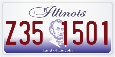 IL license plate Z351501
