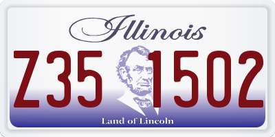 IL license plate Z351502