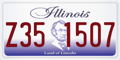 IL license plate Z351507
