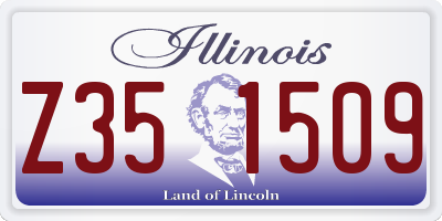 IL license plate Z351509