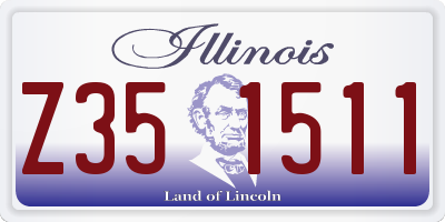 IL license plate Z351511