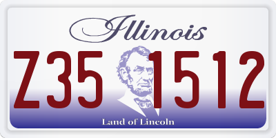 IL license plate Z351512