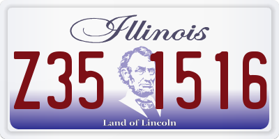 IL license plate Z351516