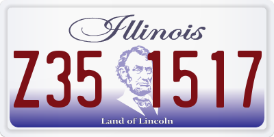 IL license plate Z351517