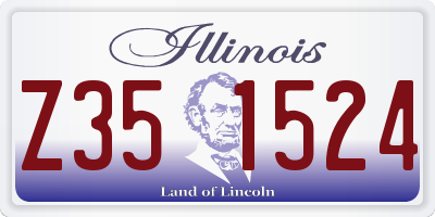 IL license plate Z351524