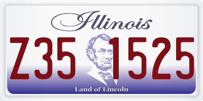 IL license plate Z351525