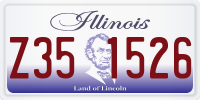 IL license plate Z351526