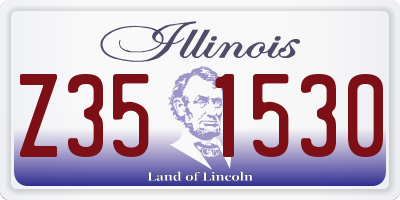 IL license plate Z351530