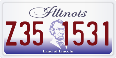 IL license plate Z351531