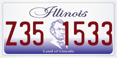 IL license plate Z351533