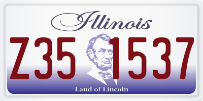 IL license plate Z351537