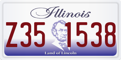 IL license plate Z351538