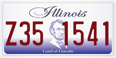 IL license plate Z351541
