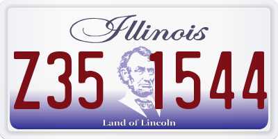 IL license plate Z351544