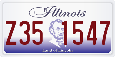 IL license plate Z351547
