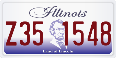 IL license plate Z351548