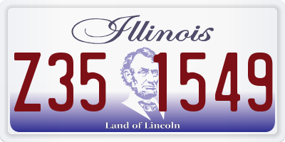 IL license plate Z351549