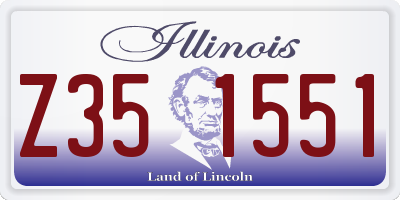 IL license plate Z351551